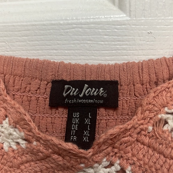 Large Du Jour boho chic maxi dress with a two-tone crochet bodice - Picture 7 of 7